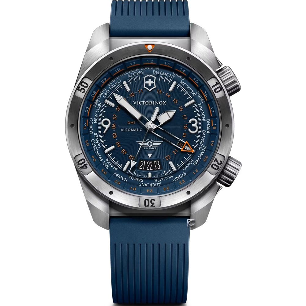 VICTORINOX 瑞士維氏 Air Pro GMT Automatic 機械腕錶 男錶 手錶-43mm VISA-242003