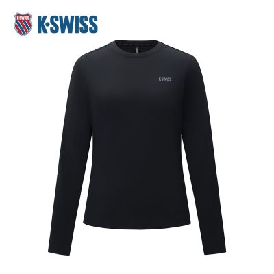 K-SWISS 運動長袖 WS N.T LS T 圓領 T恤 女款 黑色 1912118-008