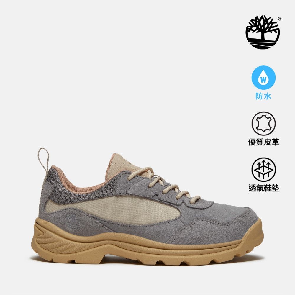 Timberland官方旗艦 女款水泥灰White Ledge防水健行鞋|A4276EJR