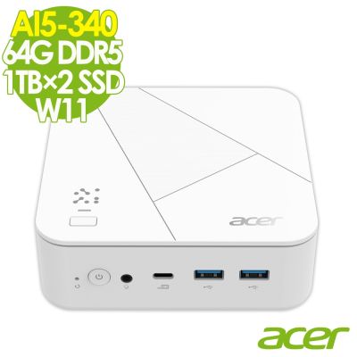 Acer 宏碁 Revo Box RB102 AMD迷你電腦 (AI5-340/64G/1TB SSD+1TB SSD/W11)
