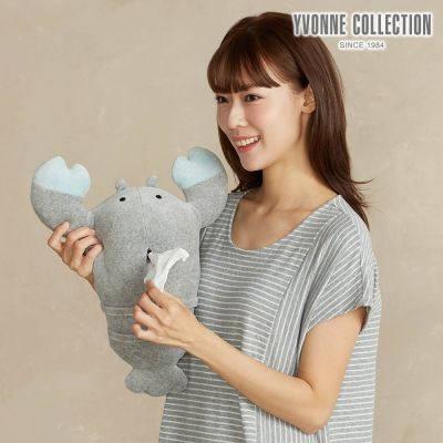 YVONNE 以旺傢飾 龍蝦面紙套-迷霧灰