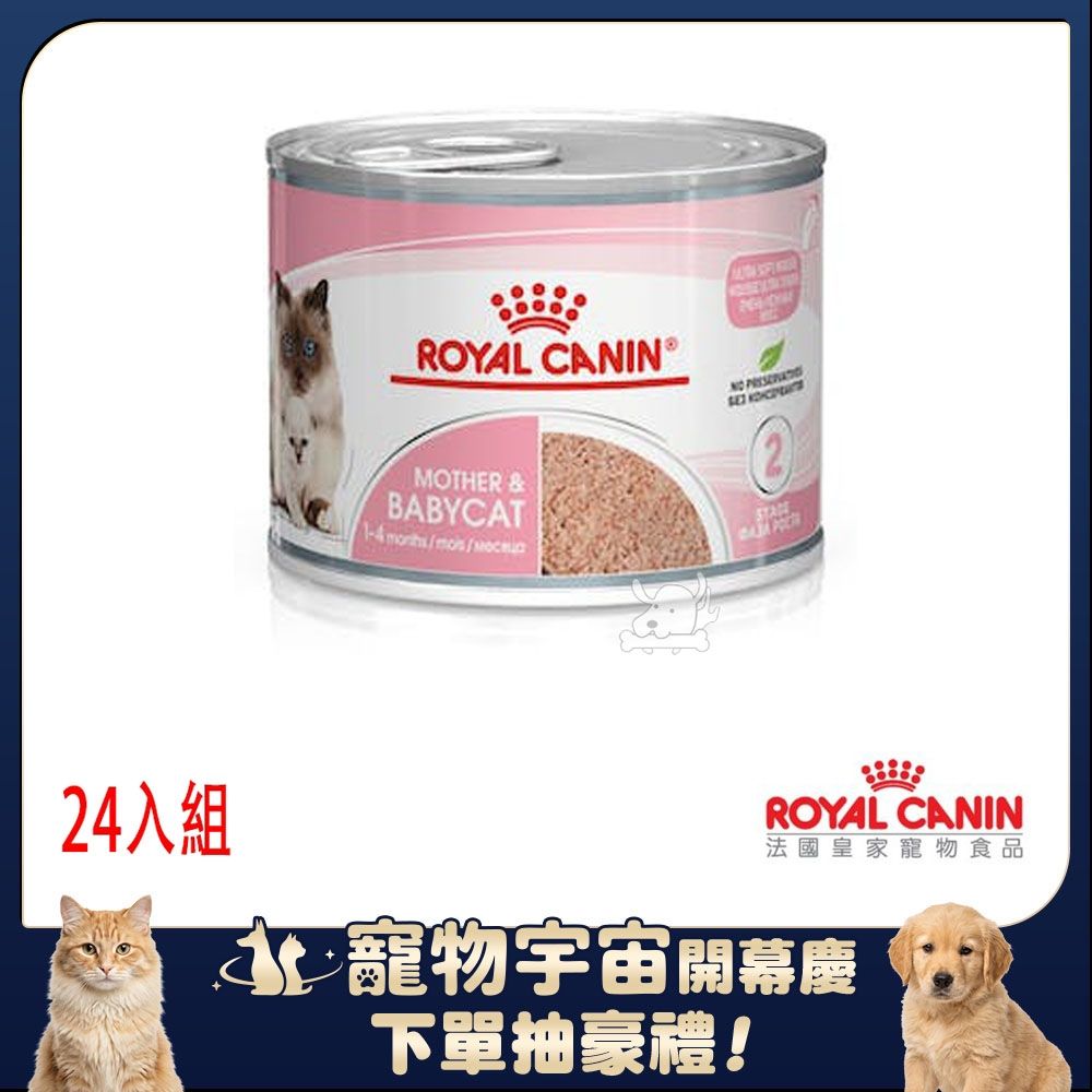 詩「糧」 Royal Canin法國皇家BC34W離乳貓罐頭主食濕糧195g *24入| 全齡貓