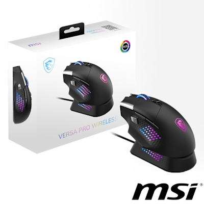 MSI微星 VERSA PRO W + MOUSE DOCK PRO 無線電競滑鼠