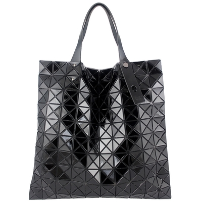ISSEY MIYAKE 三宅一生 BAOBAO 黑色三角格10x10肩背/手提包
