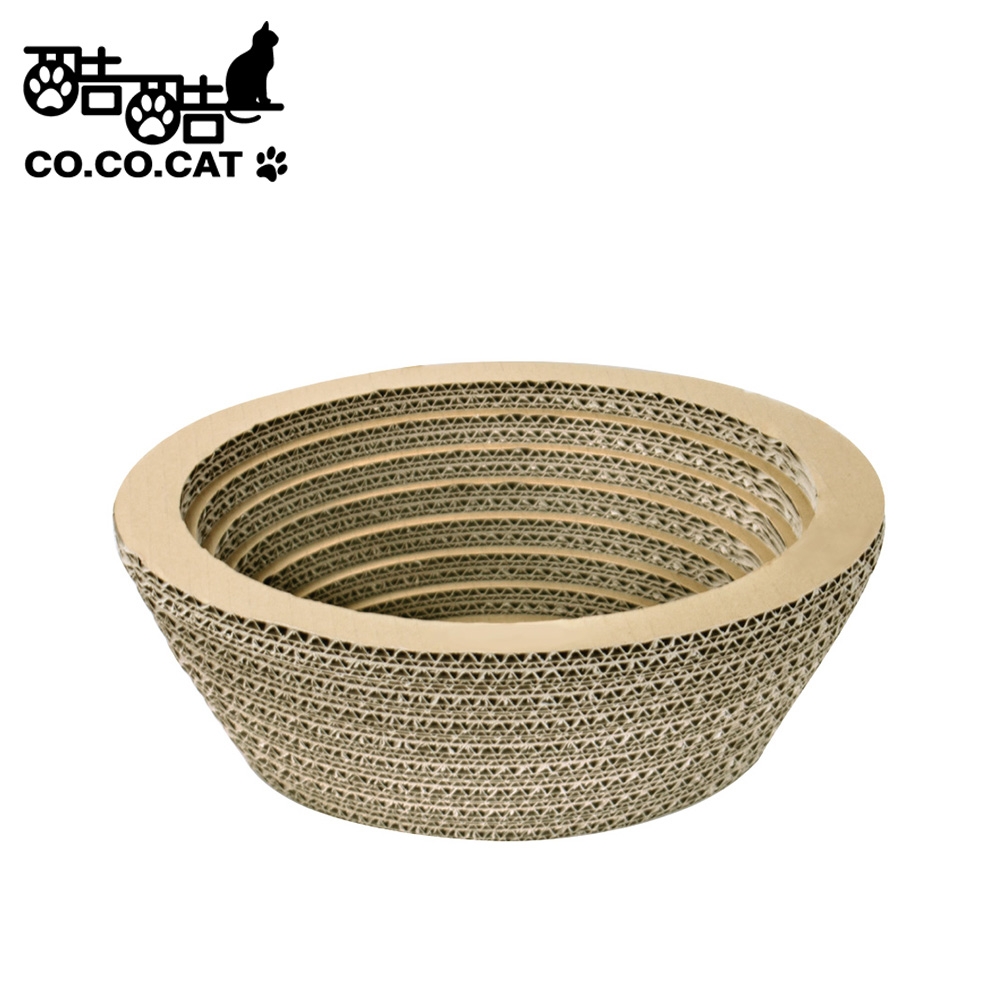 【Co.Co.Cat 酷酷貓】貓碗盆-100%台灣製貓抓板