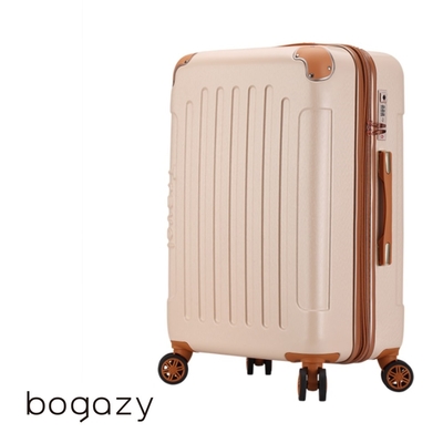 Bogazy 復刻彼卡 29吋海關鎖可加大行李箱(奶茶)
