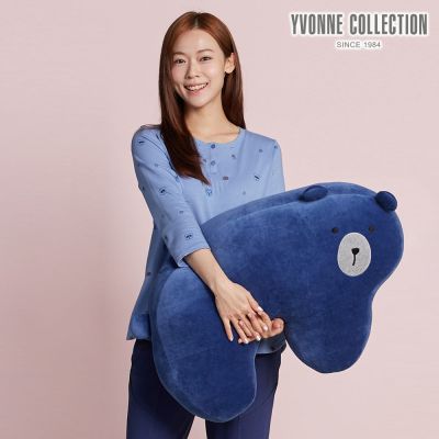 YVONNE 以旺傢飾 伯恩熊造型靠枕-星夜藍