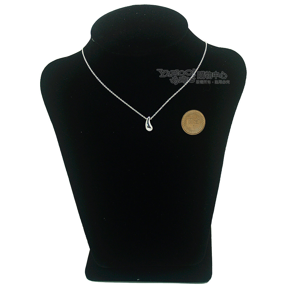 Tiffany&Co. 蒂芙尼Elsa Peretti 12mm水滴純銀項鍊| 項鍊| Yahoo購物中心