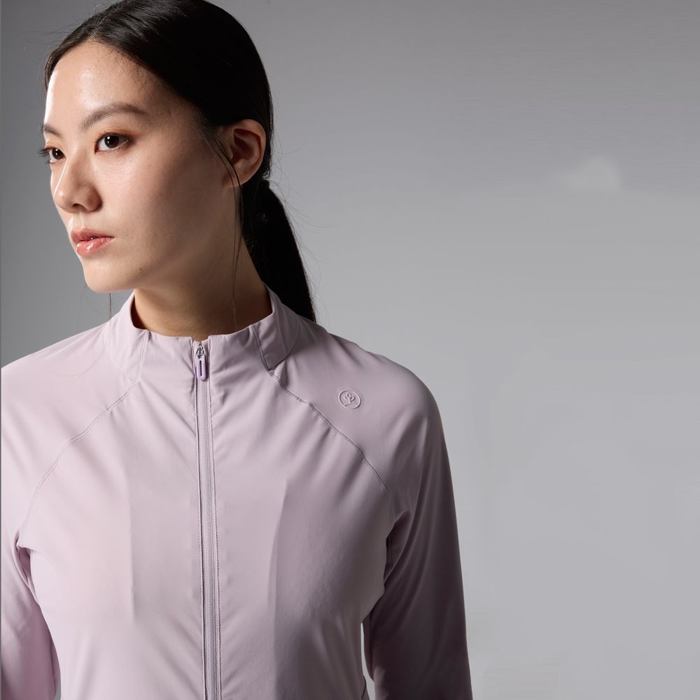Natuos 女款 快乾半領機能外套 | NS23WJ001 (紫色系)