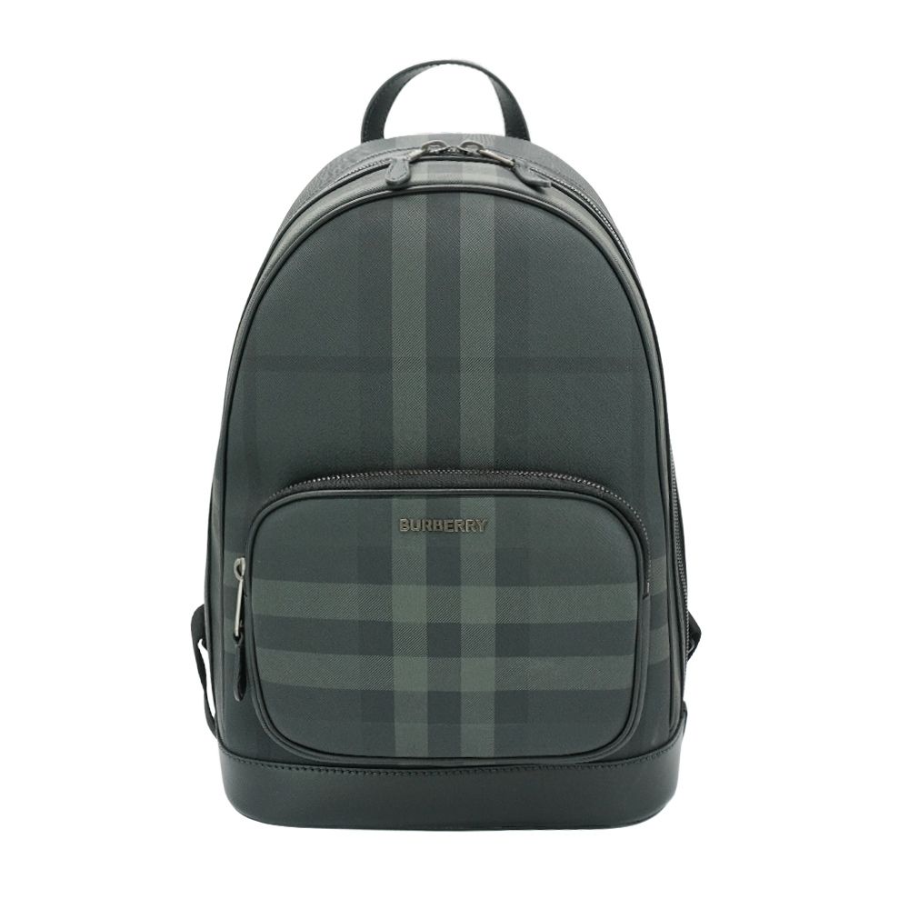 Burberry 博柏利 經典格紋帆布後背包(80656301-炭灰)