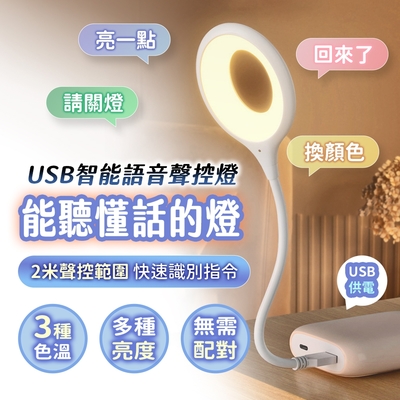 FJ智能語音聲控燈MZ2(USB供電)(買1送1)