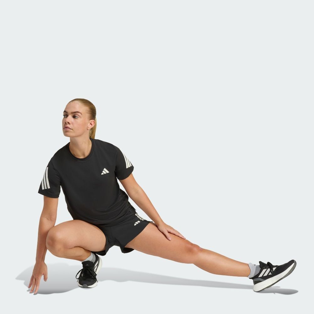 adidas 愛迪達短袖上衣女訓練慢跑寬鬆亞規ADI365/// T W 黑JZ5114