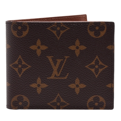 LV Louis Vuitton路易威登 M62288 經典MARCO系列Monogram帆布印花折疊短夾(零錢袋)