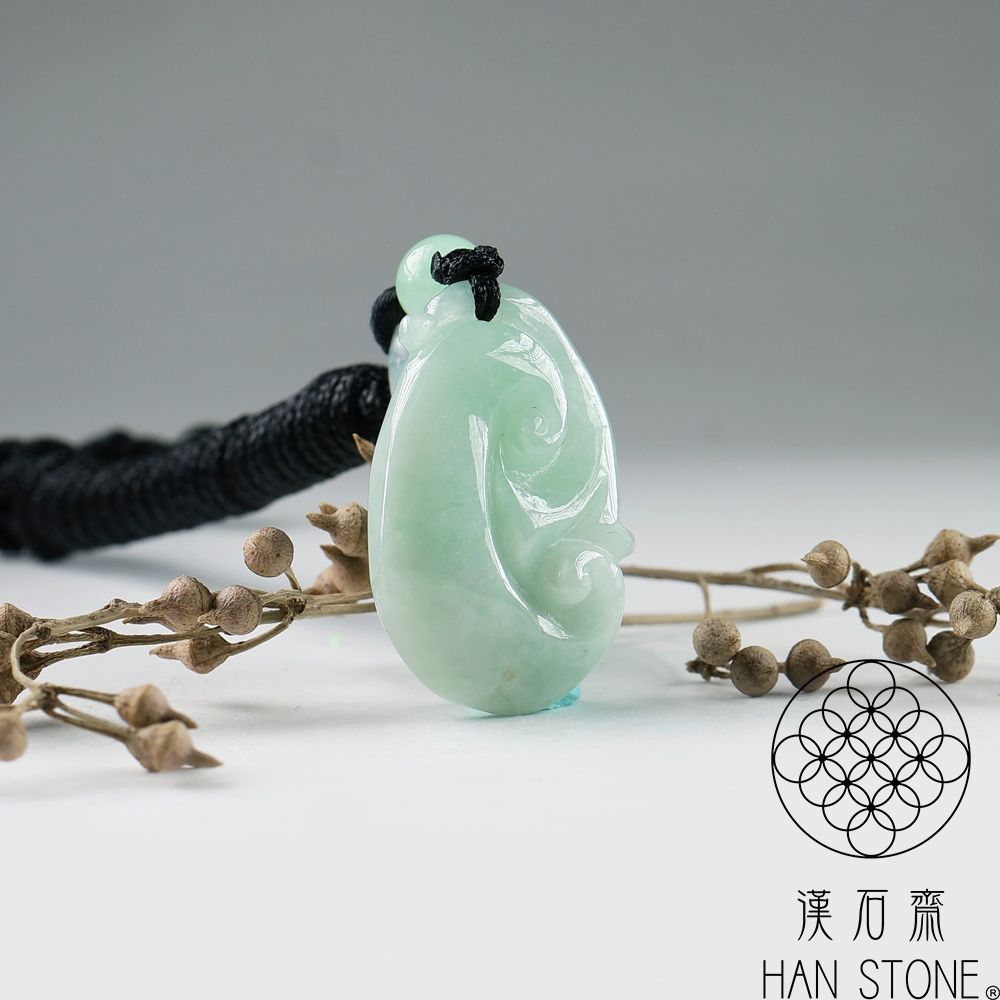 漢石齋】天然翡翠A貨小如意玉佩吊墜飄花種(19*29*7mm) | 漢石齋| Yahoo