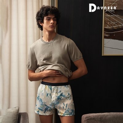 DAYNEER 印花寬鬆四角男內褲 M-XXL(水墨黃)