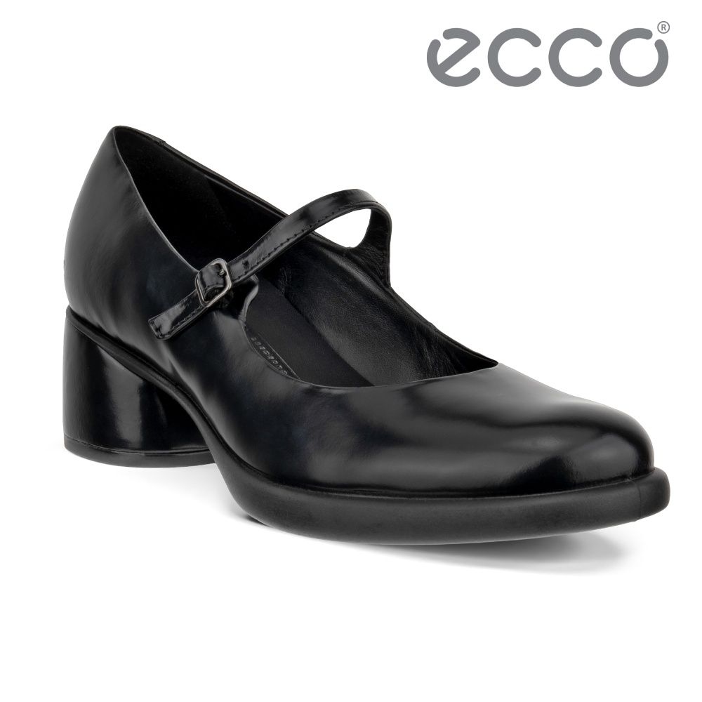 ECCO SCULPTED LX 35 雕塑低奢優雅繫帶中低跟鞋 女鞋 黑色