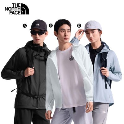 【The North Face】輕便旅遊｜男女款DWR防潑水/防風/輕薄收納可打包連帽外套