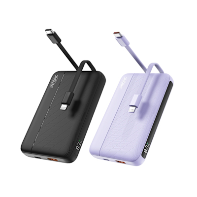 【INTOPIC】PW-117 9800mAh 20W 雙孔輸出 雙線迷你快充型行動電源