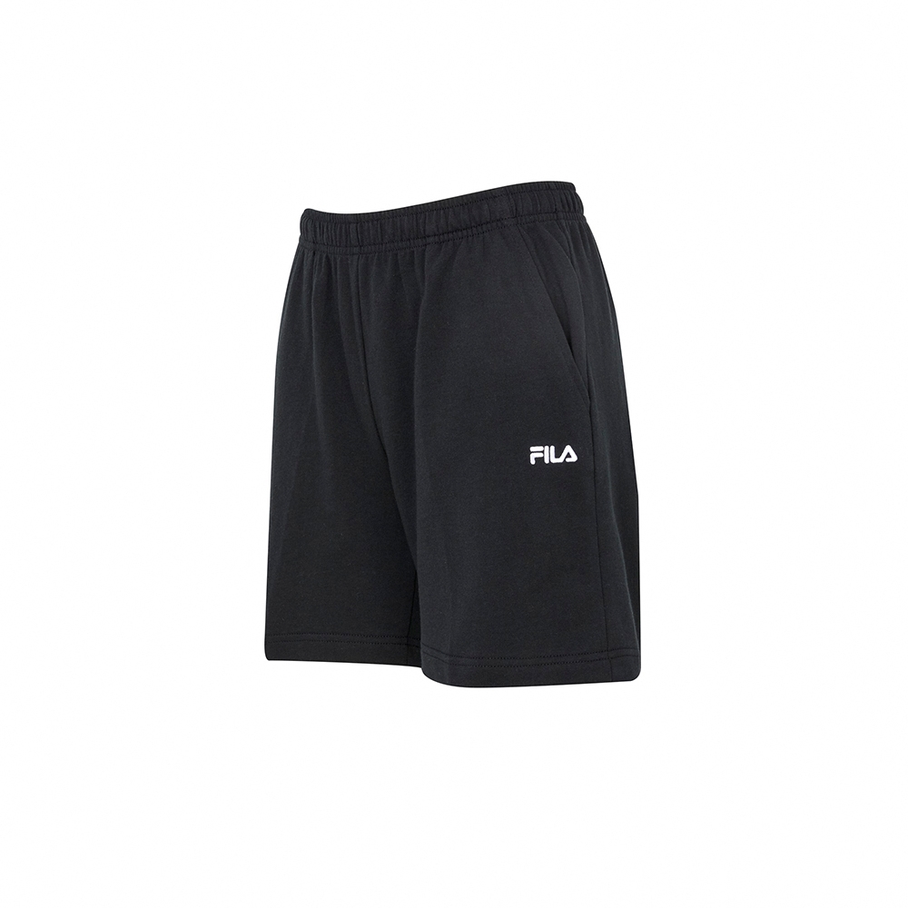 FILA 女針織短褲-黑色 5SHZ-1514-BK