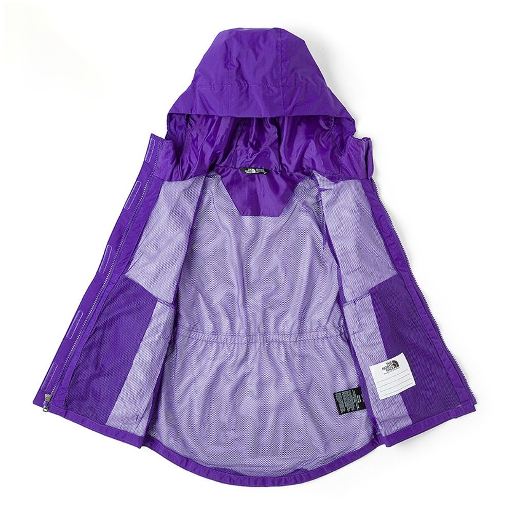 The North Face 官方旗艦】北面兒童紫色DRYVENT防水衝鋒衣｜8A49NL4