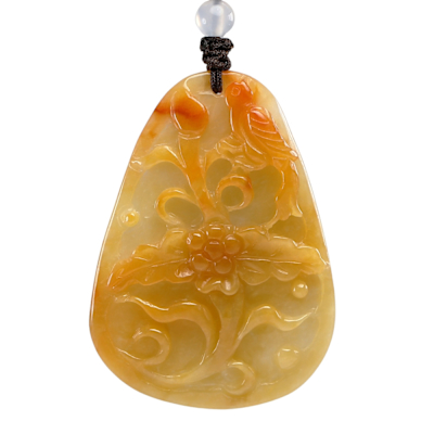 お得品‼️新入荷❣️天然A貨翡翠 厚重感、満工【花開富貴、鳳穿牡丹】　鑑定書付き 84BF82EA6A-SP-19345436.jpg