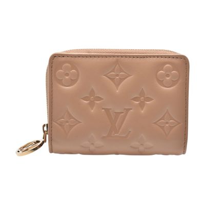 LOUIS VUITTON路易威登 LV M81673經典Lou系列小羊皮短夾(駝棕色)