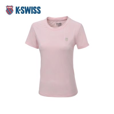 K-SWISS 涼感T恤 26SS PF TEE 15 W 涼感衣 短上衣 女短袖上衣 粉紅色 1913706-667