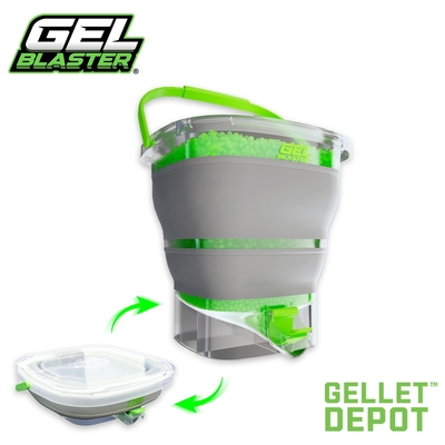 美國 Gel Blaster Gellet Depot折疊式凝膠彈補充桶 彈庫要塞/彈藥庫/凝膠彈基地/水彈