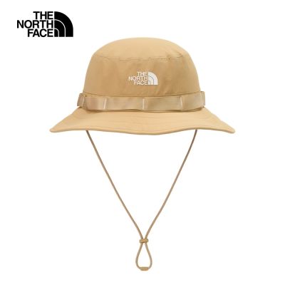 【The North Face 官方旗艦】北面男女款卡其色DWR防潑水透氣漁夫帽｜8JGKLK5