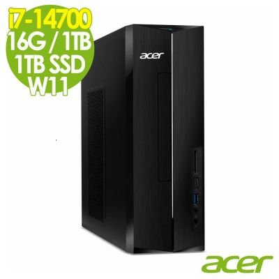 Acer 宏碁 Aspire XC-1785 家用電腦 (i7-14700/16G/1TB+1TB SSD/W11)