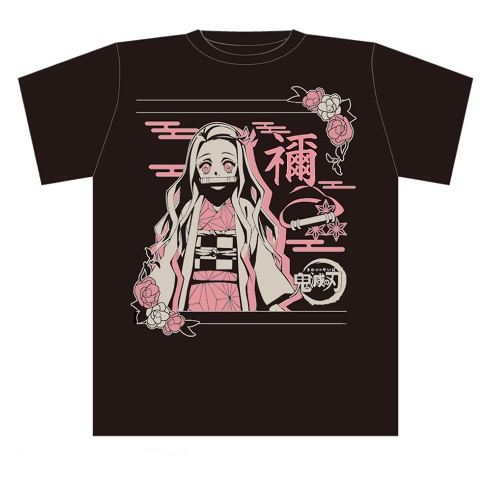 鬼滅の刃 オリジナルTシャツ 第三弾 竈門禰豆子 + 愈史郎 珠代 日本T-ARTS鬼滅之刃T恤KY-03FB竈門禰豆子(禰字)TAKARATOMY ARTS鬼滅の