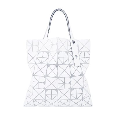 ISSEY MIYAKE 三宅一生BAOBAO  FONT6x6霧面字體手提包-霧面白