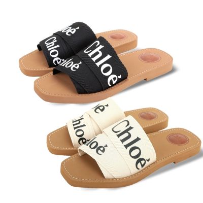 CHLOE 蔻依 Woody [人氣款限量補] 字母織帶涼/拖鞋-2色可選