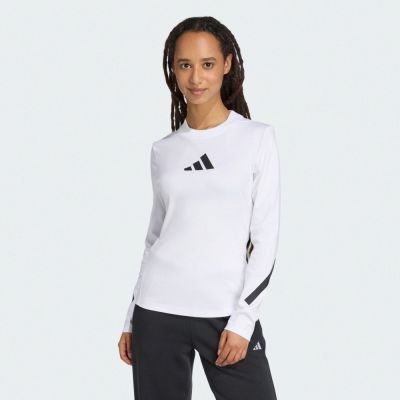 Adidas 愛迪達 W Z.n.e. Ls Tee KE4906 女 長袖上衣 休閒長袖 白 亞版
