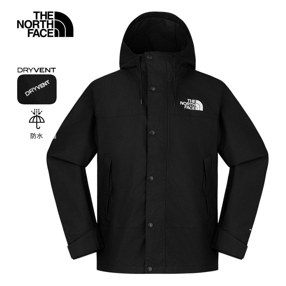 The North Face 官方旗艦】北面男款黑色DRYVENT防水衝鋒衣｜8FZMJK3