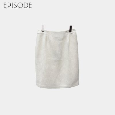 EPISODE - 輕薄氣質簡約小香風半裙143104（白）