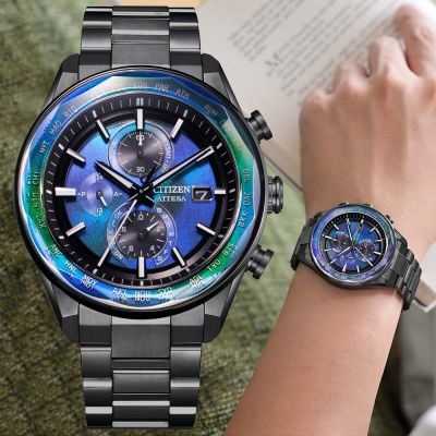 CITIZEN星辰 ATTESA系列 鈦金屬 光動能電波 計時腕錶 錶 手錶 送禮 43.5mm/AT8314-53L