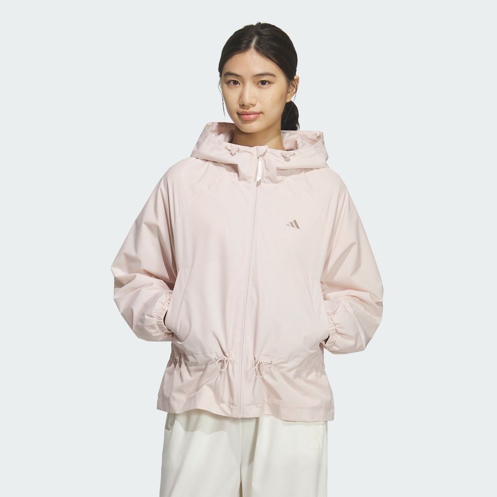 adidas 愛迪達外套女運動連帽外套亞規FAV WV JKT 粉KS2808 | adidas