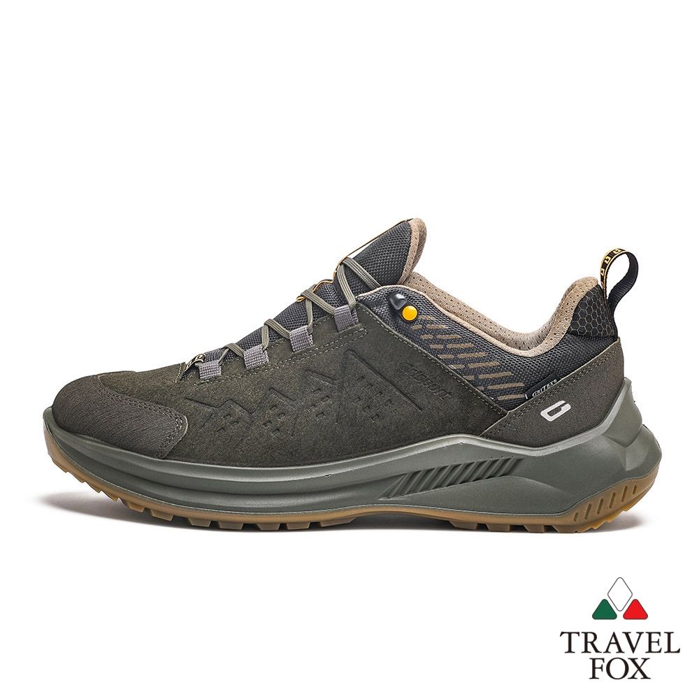 【TRAVEL FOX 旅狐】男鞋 Grisport Pak 義大利進口低筒防水輕量健走鞋/休閒鞋(GS2581-222 苔原綠)