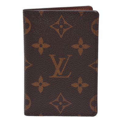 LV M60502經典Monogram帆布印花對折卡片夾