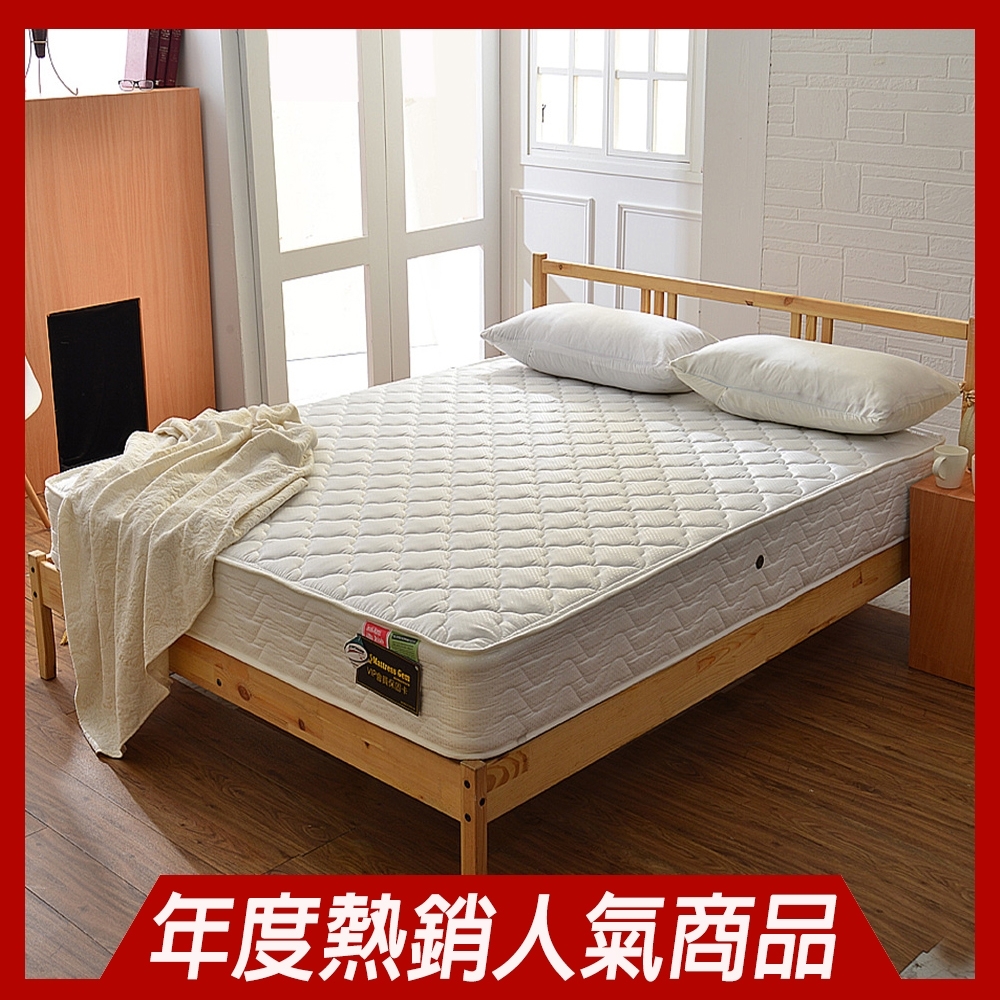 雙人加大6尺-飯店用-加厚款-3M抗菌防潑水 加強型獨立筒床墊-Ally愛麗 (Ally)