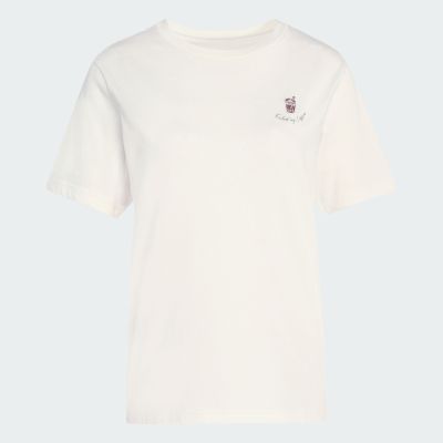 Adidas 愛迪達 Summer Drink2 KG5461 女 T恤 運動上衣 休閒短袖 白 亞版 純棉 寬鬆