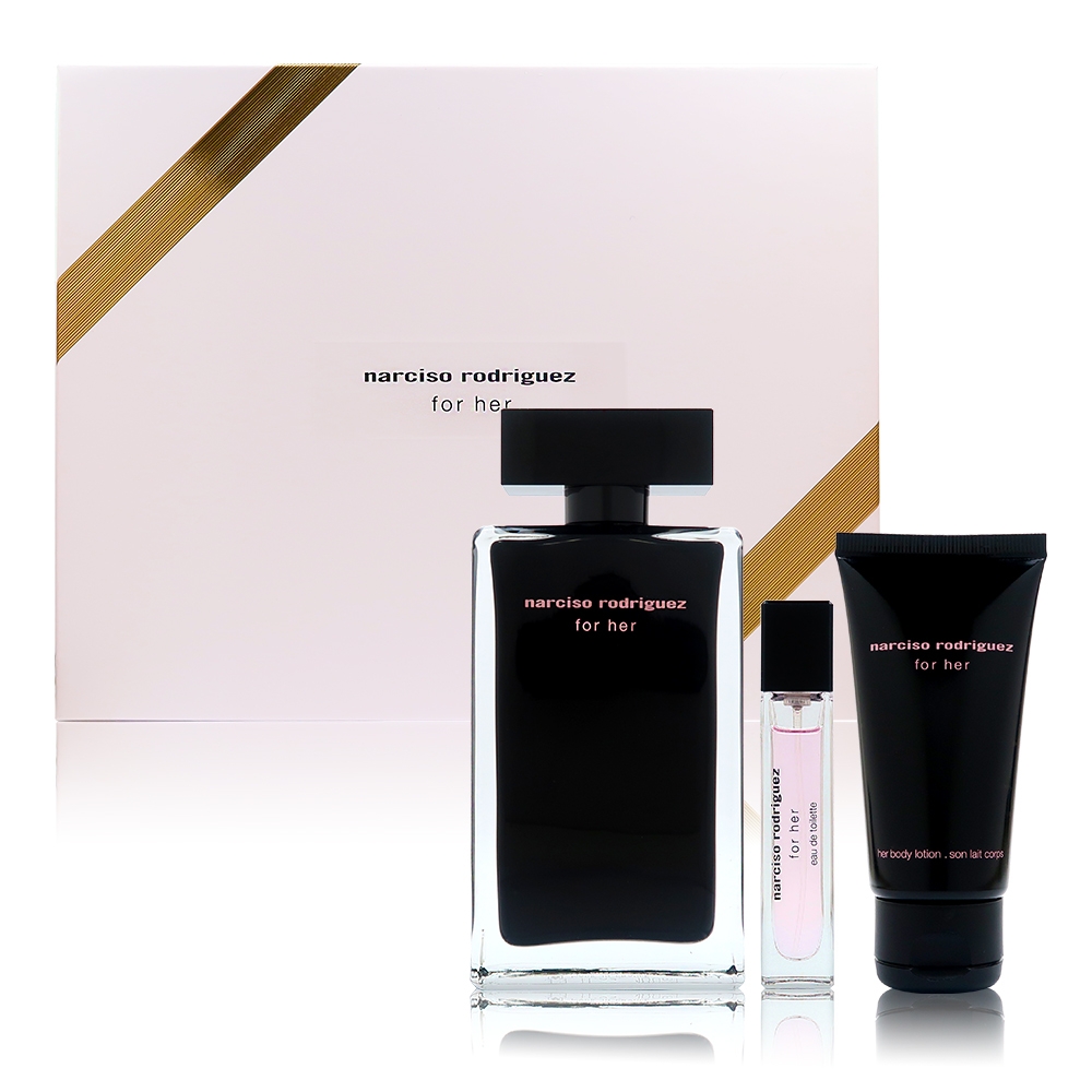 Narciso Rodriguez For Her 淡香水禮盒組(100ml +10ml+50ml 身體乳