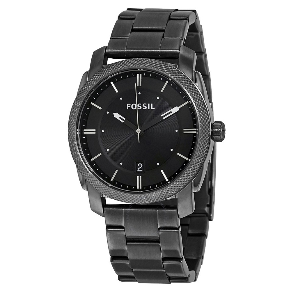 FOSSIL 黑極穿搭鋼帶男錶-黑色x42mm-FS4774