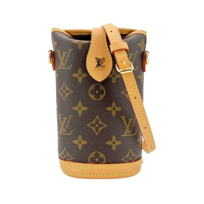 LOUIS VUITTON路易威登 Louis Vuitton LV路易威登 展示品 Fold Me 字花帆布斜背/薯條包(M80874-咖)