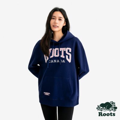 Roots女裝- MODERN CLASSIC 連帽上衣-靛藍