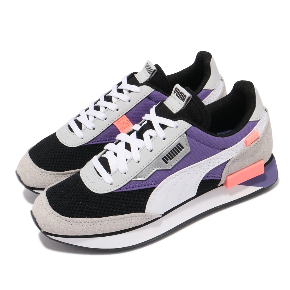 Puma 休閒鞋Future Rider Galaxy 女鞋海外限定麂皮撞色穿搭推薦黑紫 