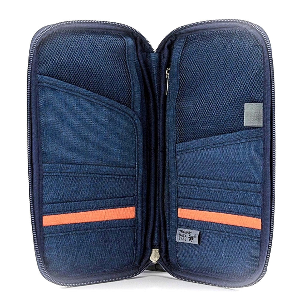 德國TROIKA防竊盜護照包防RFID-NFC防感應側錄錢包TRV20/DB(12隔層)防盗錄隨身包卡夾| 其他辦公事務用品| Yahoo購物中心