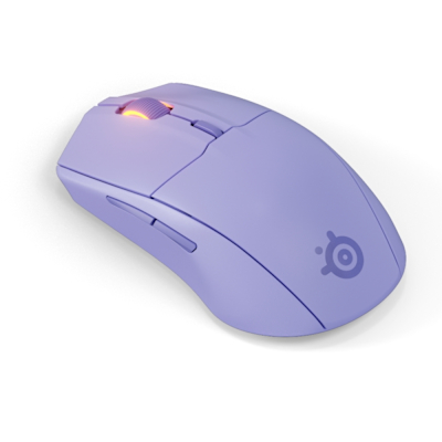 SteelSeries賽睿Rival 3 Gen 2無線電競滑鼠-夢澈紫