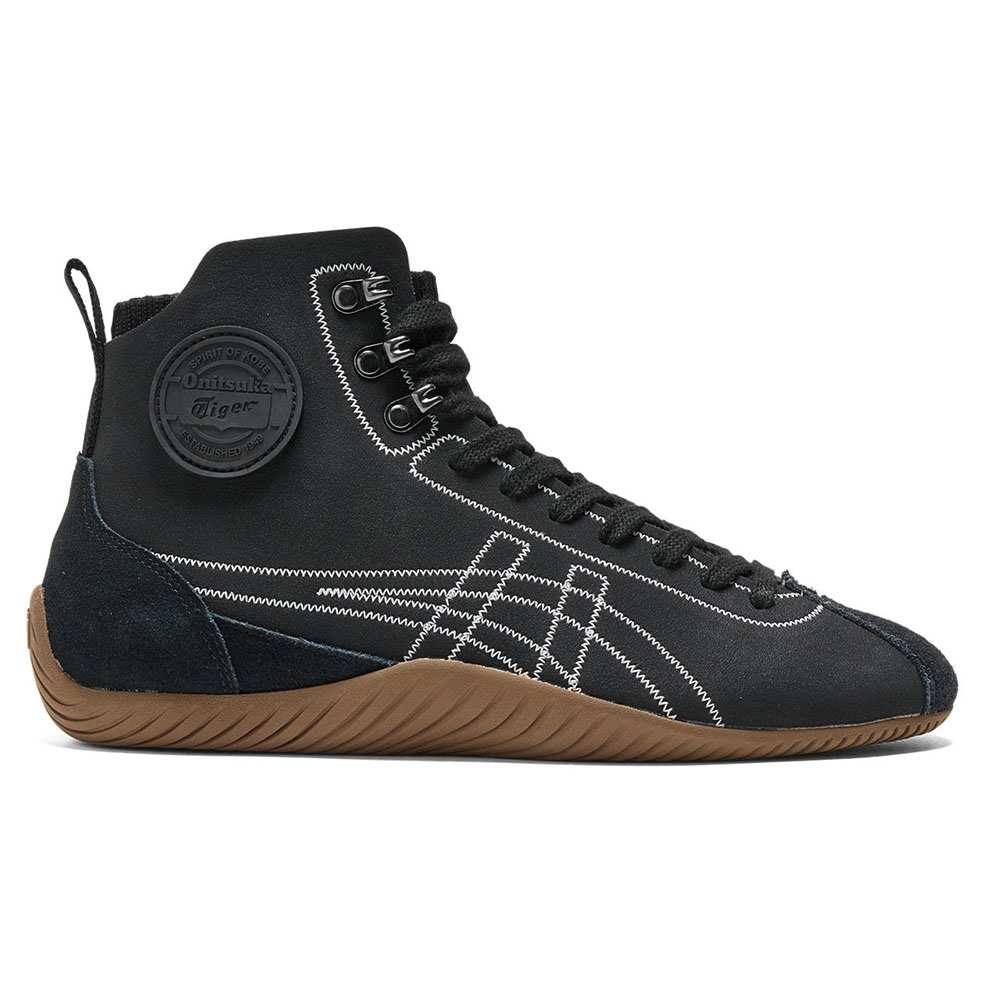 tiger⚫︎撞木76㌢×2本・114㌢×2本 Onitsuka Tiger】鬼塚虎- 黑底白虎爪紋SCLAW MT 高筒休閒鞋